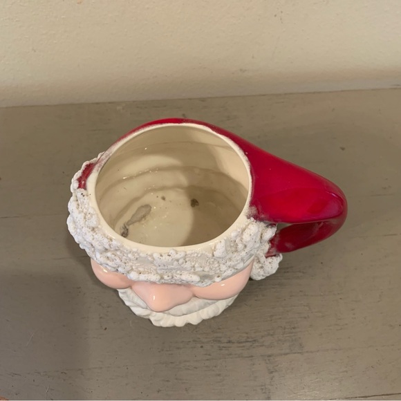 VTG 1965 Ceramic Santa Claus Face Christmas Mug - Picture 5 of 7
